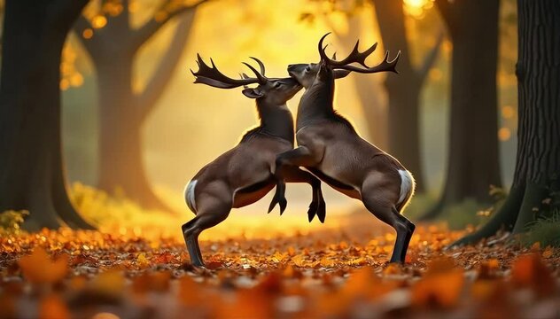 Onager fighting another male for dominance