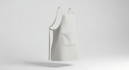 Floating Plain Apron in Studio Mockup for Design Showcase