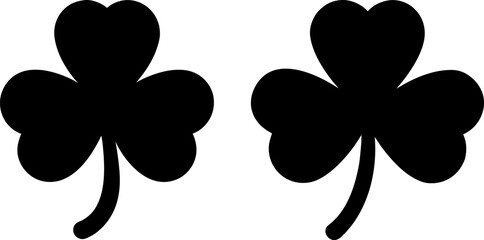 Black shamrock vector, shamrock art, shamrock vector art design, Vector of shamrock art, shamrock isolated