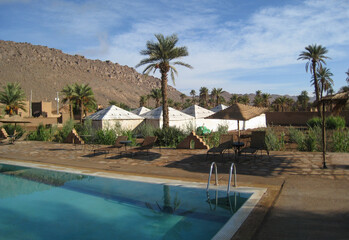 Luxury Riad with Pool, Mountain View, and Traditional Clay Lodges or Tents – Morocco