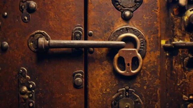 Old Rusty Metal Door Video