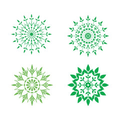 Thyme Leaf Botanical Mandala Art Set