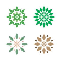 Marjoram Leaf Botanical Mandala Design Set