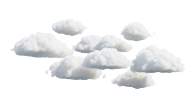 white clouds in the sky