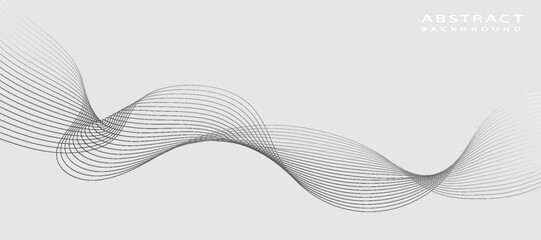 Abstract vector background with black wavy lines. modern trendy design, eps10