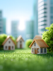 Real estate, property, selling and buying premises for business. Real estate concept. Neural network AI generated art