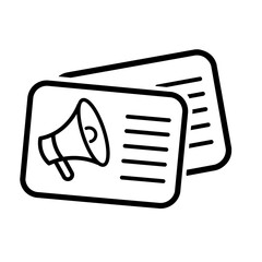 news icon, latest broadcast illustration, notification icon.