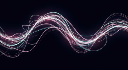 Futuristic Tech Background with Digital Elements and Glowing Lines
