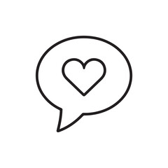  Chat Bubble with Heart – Emotional Support