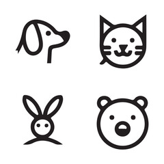Fototapeta premium Animals Icon Set