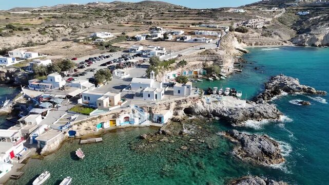 Mandrakia traditional fishing village, Milos island, Greece