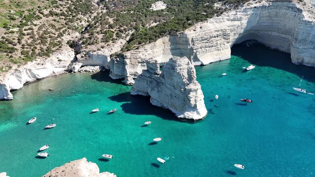 Kleftiko cove, Milos island, Cyclades, Greece