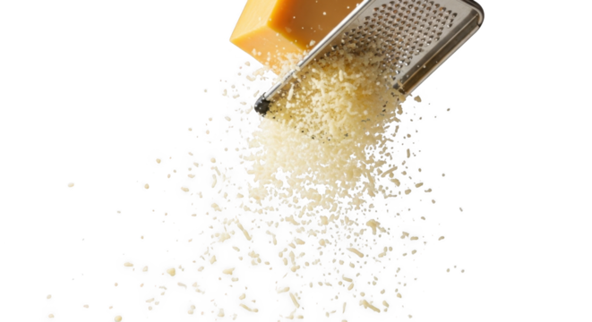 Freshly Grated Parmesan Cheese PNG for Culinary Creations