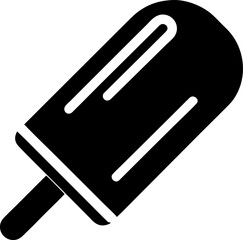 Classic Rectangular Popsicle Icon Silhouette
