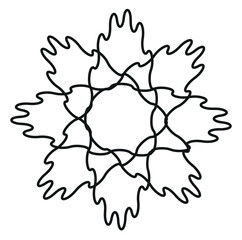  abstract geometric shapes on white background