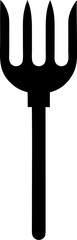 Garden Fork with Three Prongs Icon