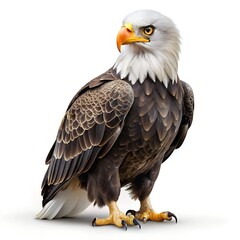 Obraz premium bald eagle isolated on white