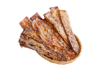 Sale pisang or dried banana fritters. Sale pisang is a Indonesian snack made from ripe bananas...