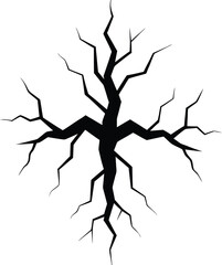 Crack Silhouette