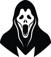 Ghost Face Scream Silhouette