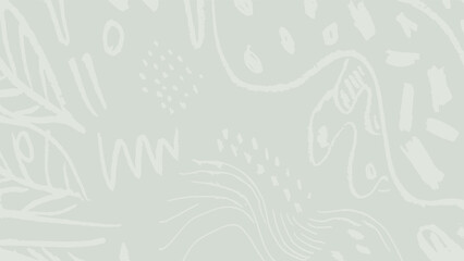 eco, natural, bio background with doodle boho lines