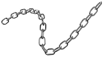 3d render chain metal sets