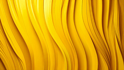 Abstract texture lines of paints in the following colors - lemon curry, selective yellow, unmellow yellow, mellow yellow, maximum yellow