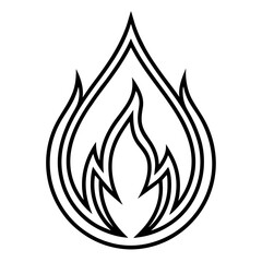 Fire Symbol Flat Icon