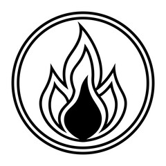 Fire Symbol Flat Icon