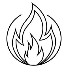 Fire Symbol Flat Icon