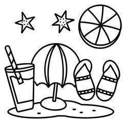 Summer beach vacation essentials holiday travel