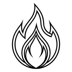 Fire Symbol Flat Icon