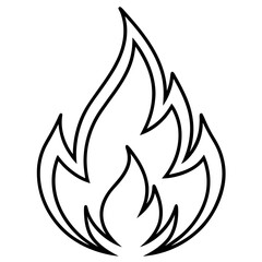 Fire Symbol Flat Icon