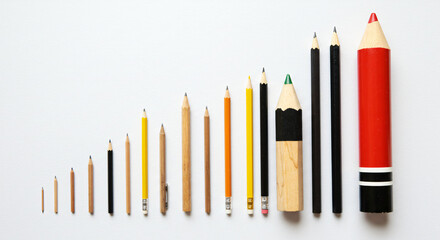 Creative Arrangement of Pencils