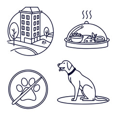 Building food dog paw sign tree cloche