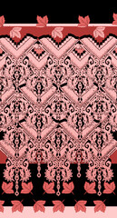 Beautiful ethnic pattern, painted. Art lines, patterns, wooden carving in ethnic style. Graphic drawing, hand-drawn graphics. Geometric ornamentation in Russian, Indian, and Chinese styles. 
