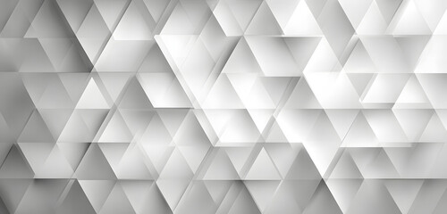 Obraz premium Abstract geometric diamond triangle pattern in white and gray gradient , luxury, background
