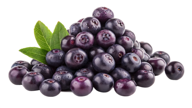 Pile of Super food Acai  on white background