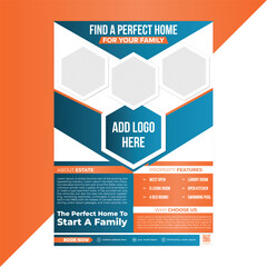Customizable real estate flyer template for personal realtor branding, ideal for showcasing properties, services, contact info, and building agent credibility