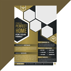 Professionally designed real estate flyer template for showcasing family homes, featuring modern layout for open house invites, listings, home sales, and agent marketing materials