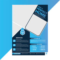 Clean and professional real estate flyer design ideal for marketing family homes, open house promotions, property listings, and residential sales campaigns in a modern layout