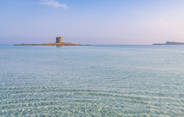 La Pelosa beach in Stintino, Sardinia island, Italy