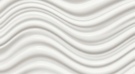 Abstract image of flowing, wavy white fabric.