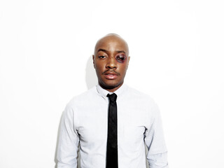 Handsome business man after a long day at work