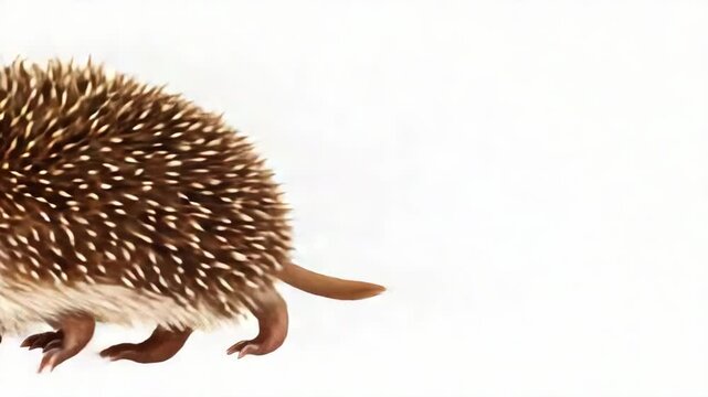 Stylish illustration of a hedgehog with spines and eyes, perfect for animal themed designs