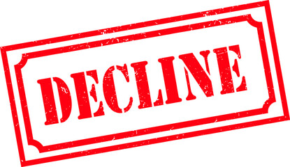 Grunge stamp decline