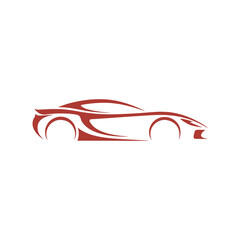 Unique car logo Modern and minimalist vector and abstract logo