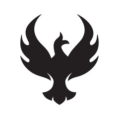 Majestic phoenix rising from fiery flames a powerful symbol of rebirth