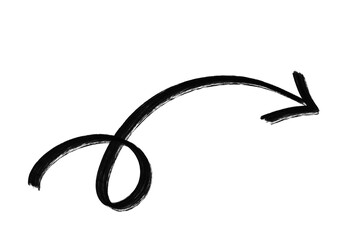 Pointed Hand Drawn Arrow PNG Transparent Sketch for Web Graphics