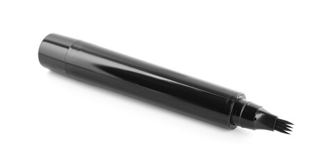 One liquid eyebrow pencil isolated on white